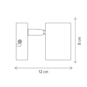 Aplica Manner AP1, GU10, alba, Klausen [2]- savelectro.ro