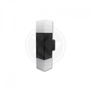 Aplica pentru exterior neagra, 2 becuri, dulie E27, IP44, Masterled [1]- savelectro.ro