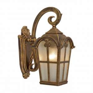 Corpuri de iluminat, Aplica pentru exterior Spokane, 1 bec, dulie E27, bronz, sticla, Klausen - savelectro.ro