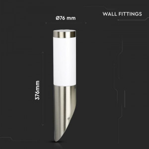 Aplica pentru exterior V-TAC, dulie E27, IP44, otel inoxidabil [10]- savelectro.ro