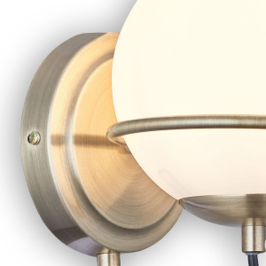 Aplica Serinity KL101052, 1xE14, alba+bronz antichizat, IP20, Klausen [3]- savelectro.ro