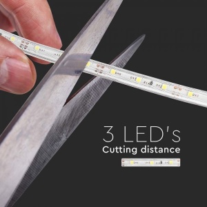 Banda led SMD 3528 V-TAC, lumina neutra(4000K), 4.2W/m, 420lm/m, 60 leduri/m, 12V, IP65 [4]- savelectro.ro