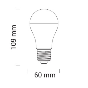 Bec LED 10W, E27, A60, 950 lm, Optonica, lumina rece (6000 K), IP20, clasa energetica F [2]- savelectro.ro