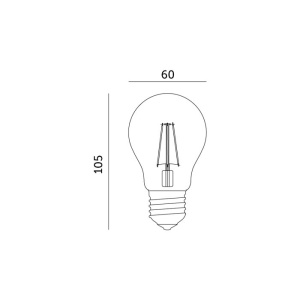 Bec LED 11.5W(100W) Kobi, Vintage, dulie E27, lumina calda(3000 K), 1521 lm, clasa energetica E [3]- savelectro.ro