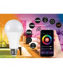 Bec LED 11W Smart Polux, E27, 1055 lm, lumina RGB+calda/neutra/rece, forma A65 [2]- savelectro.ro