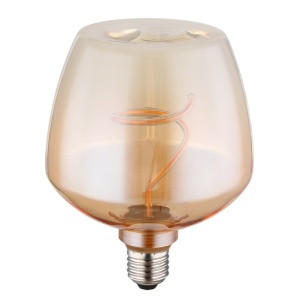 Becuri cu LED, Bec LED 4W, E27, 240 lm, Globo, lumina calda (1800 K), chihlimbar - savelectro.ro