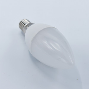 Bec led lumanare 5W (40W), E14, C37, 410lm, lumina calda (3000K), opal, Braytron