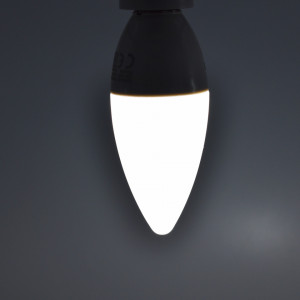 Bec led lumanare 7W (45W), E14, C37, 460lm, lumina rece (6500K), opal, Braytron