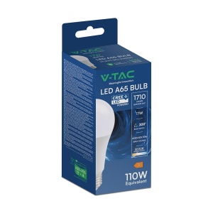 Bec LED E27 17W(110W), 1710 lm, lumina calda(3000K), cip CREE, garantie 6 ani, V-TAC [8]- savelectro.ro
