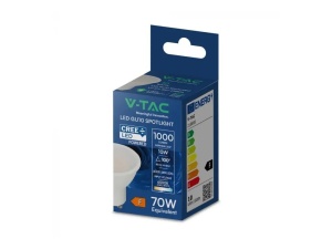 Bec LED GU10, 10W(70W), 1000lm, lumina rece (6500K), SMD, V-TAC [5]- savelectro.ro