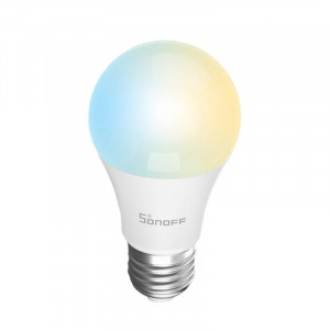 Becuri LED E27, Bec LED inteligent Sonoff, E27, 9W(60W), 806 lm, Wi-Fi, lumina 2700K–6500K, compatibil Google Assistant/Alexa/Siri - savelectro.ro