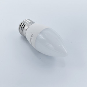 Bec led lumanare 5W (35W), E27, C37, 400lm, lumina rece (6500K), opal, Braytron