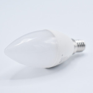 Bec LED lumanare 7W (45W) cip Samsung, E14, 600 lm, lumina calda (3000K), opal, V-TAC