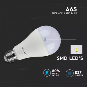 Bec LED V-TAC, 17W(115W), E27, 1521 lm, lumina calda (2700K), clasa energetica F [2]- savelectro.ro