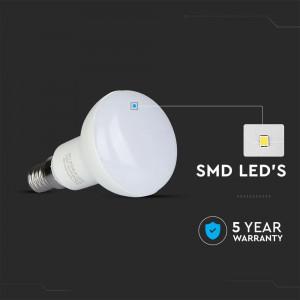 Bec LED V-TAC, cip Samsung, 6W(40W), R50, E14, 470 lm, lumina calda (2700K), clasa energetica F [5]- savelectro.ro