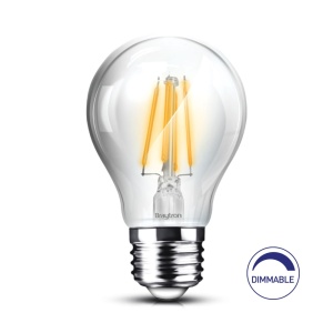 Bec led Vintage 8W (60W) Braytron, A60, E27, 806lm, dimabil, lumina calda (2700K), clasa energetica F [1]- savelectro.ro