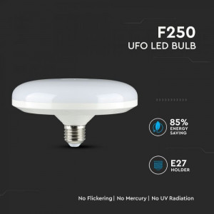 Bec UFO LED, Cip Samsung, E27, 36W(170W), 2900lm, lumina rece 6400K, alb, V-TAC [5]- savelectro.ro