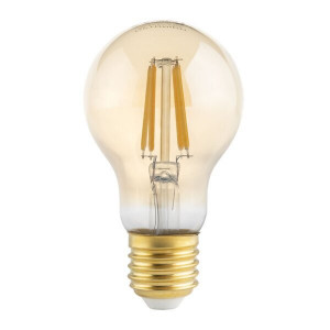 Bec Vintage LED cu filament 8W (54W), 700 lm, forma A60, auriu, lumina calda, 2500K, Optonica [1]- savelectro.ro