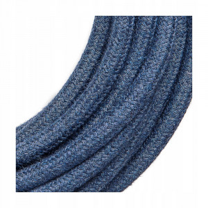 Cablu textil mohair, bleumarin, 2x0.75 [3]- savelectro.ro