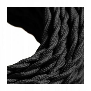 Cablu Textil Rasucit Negru 2x0,75 [3]- savelectro.ro