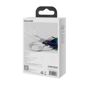 Cablu USB 3in1, Lightning/USB-C/MicroUSB, 1.2m, 3.5A, alb, Baseus [6]- savelectro.ro