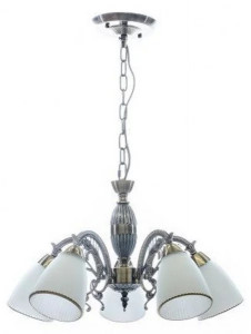 Corpuri de iluminat, Candelabru Mandy LY-3243, 5xE14, alb+auriu, IP20, Klausen - savelectro.ro
