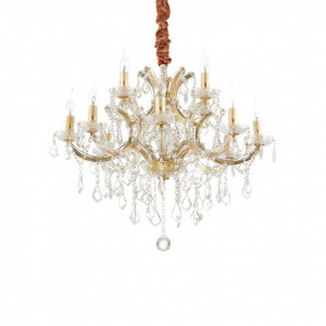 Candelabru Napoleon 167404, 12xE14, auriu+transparent, IP20, Ideal lux