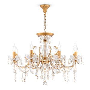 Candelabru Sevilla DIA004-08-G, 8xE14, auriu+transparent, IP20, Maytoni [1]- savelectro.ro