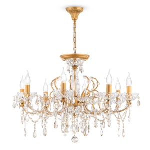 Candelabru Sevilla DIA004-08-G, 8xE14, auriu+transparent, IP20, Maytoni [4]- savelectro.ro