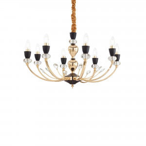 Candelabre, Candelabru Vanity 206622, 8xE14, negru+auriu, IP20, Ideal Lux - savelectro.ro