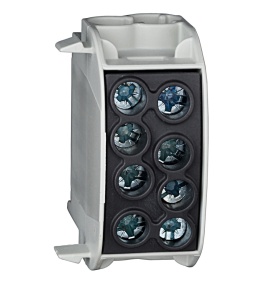 Clemă derivaţie, 35mmp, 1P, neagra