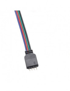 Conector alimentare cu clema banda led RGB cu 15 cm cablu [3]- savelectro.ro