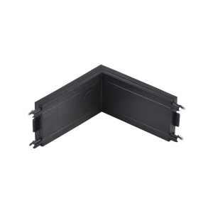 Spoturi pe sina magnetica, Conector pentru imbinare sine magnetice, colt interior, negru, Klausen - savelectro.ro