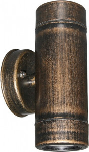 Aplice si felinare exterior, Corp exterior, auriu rustic, protectie IP44, 2 becuri, dulie GU10, Lumen - savelectro.ro