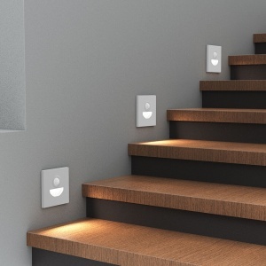 Corp LED incastrat pentru trepte 1.5W, senzor miscare, lumina calda/neutra/rece, IP20, Braytron [2]- savelectro.ro