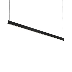 Lustre LED, Corp LED liniar suspendat Steel 35W, 1670lm, lumina calda (3000 K), IP20, negru, Ideal Lux - savelectro.ro