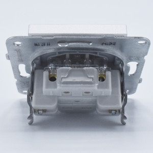 Intrerupator cruce, 10A, IP20, Argintiu, Panasonic Arkedia Slim / Karre Plus