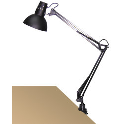 Lampa de birou Arno 4215, cu intrerupator, clema, 1xE27, neagra, IP20, Rabalux [3]- savelectro.ro