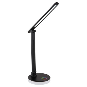 Lampa de birou LED Geraldo 5W + RGB 2W, lumina calda/neutra/rece, 538 lm, dimabila, neagra mat, Globo Lighting [14]- savelectro.ro