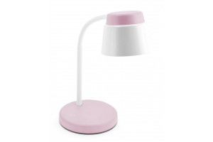 Lampa de birou LED Helin LB-HEL6W-20-DEC, cu intrerupator, 6W, 350lm, lumina neutra, alba+roz, IP20, GTV [1]- savelectro.ro