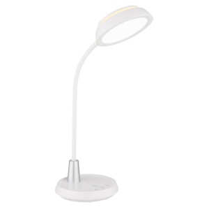 Lampa de birou LED Kirk 12W, flexibila, lumina calda/neutra/rece, 650 lm, dimabila, alba mat, Globo Lighting [10]- savelectro.ro