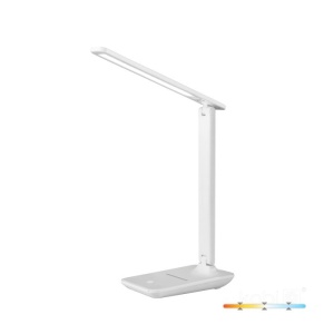 Lampi de birou si veioze, Lampa de birou LED NOBLITE N, 7W, lumina calda/neutra/rece, suport telefon, dimabila, alba, Kobi - savelectro.ro