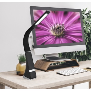 Lampa de birou LED Sophie 5W, reincarcabila USB-C, flexibila, 380 lm, lumina neutra (5000K), dimabila, neagra mat, Globo Lighting [5]- savelectro.ro