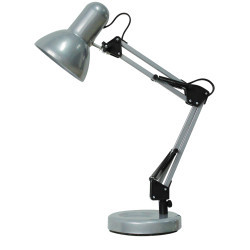 Lampa de birou Samson 4213, cu intrerupator, orientabila, 1xE27, argintie, IP20, Rabalux [2]- savelectro.ro