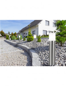 Lampa de exterior otel inoxidabil sticla, 1 bec, dulie E27, Globo 32015 [2]- savelectro.ro
