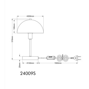 Lampa de masa Atoma I 1xE14, IP20, nisip mat, Globo Lighting [5]- savelectro.ro