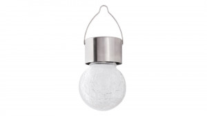 Lampa solara Yola LED, metal, sticla, crom satin, 1 lm, 7850, Rabalux [1]- savelectro.ro