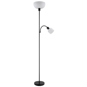Lampadar Hinton 1xE27 + 1xE14, cu lampa de citit, IP20, negru mat, Globo Lighting [7]- savelectro.ro