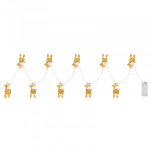 Instalatie de Brad, [Lichidare stoc]Sir luminos reni, 165 cm, cu baterii, Globo - savelectro.ro