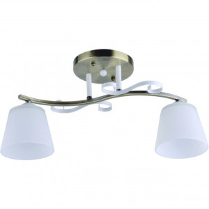 Lustre, Lustra Anita LY-3102, 2xE27, bronz+alba, IP20, Klausen - savelectro.ro
